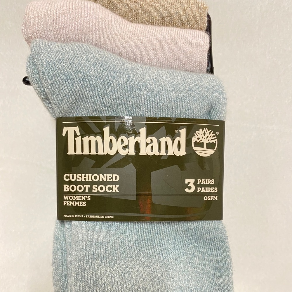 Timberland Cushioned Boot Socks 3 Pairs - Picture 4 of 8